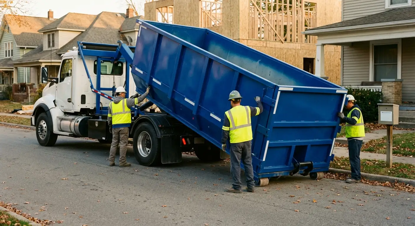 Construction dumpster delivery and waste management in Arlington Heights