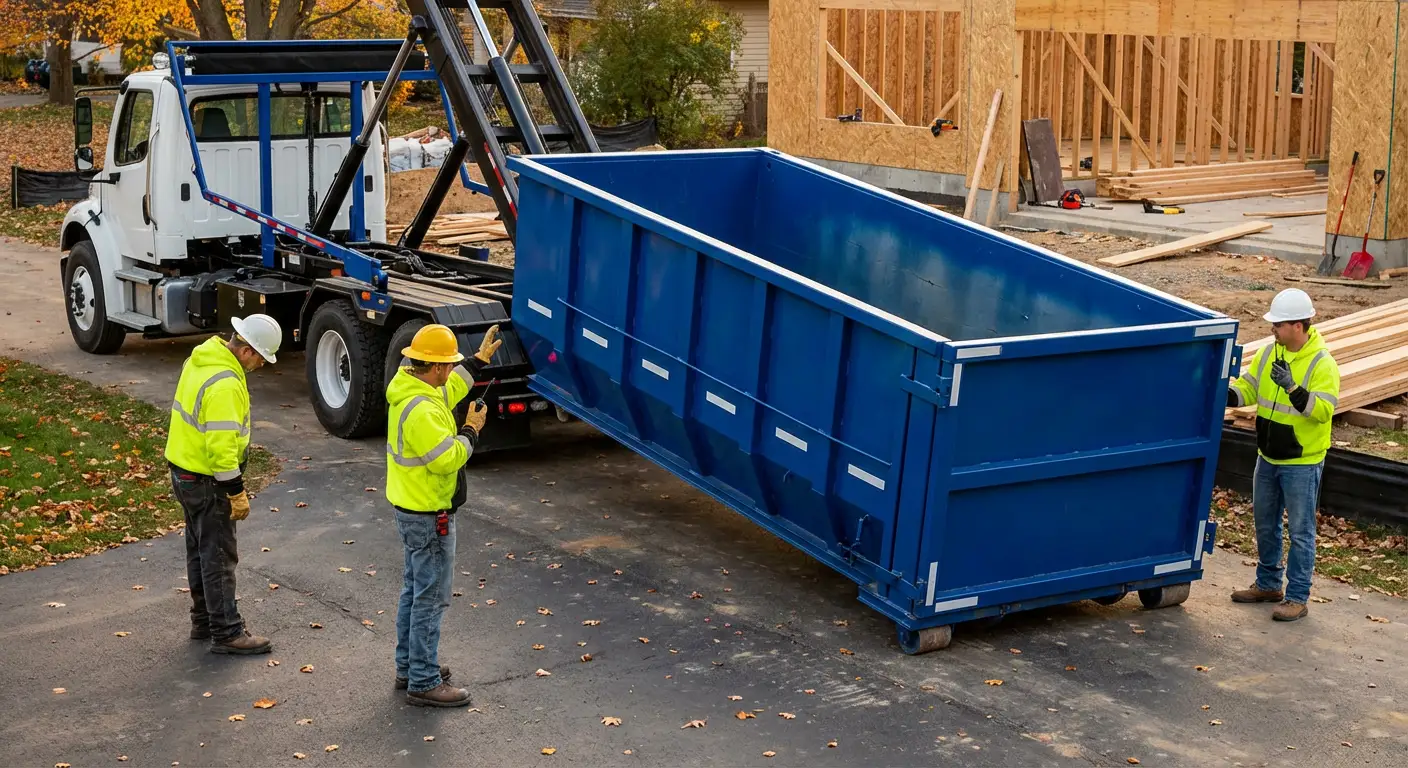 Construction dumpster delivery and waste management in Arlington Heights, IL
