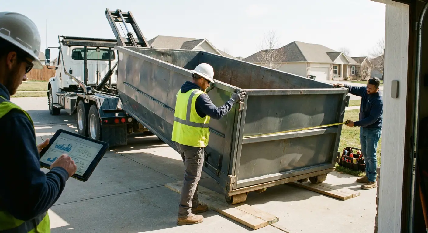 Roll-off dumpster dimensions and capacity guide in Arlington Heights, IL
