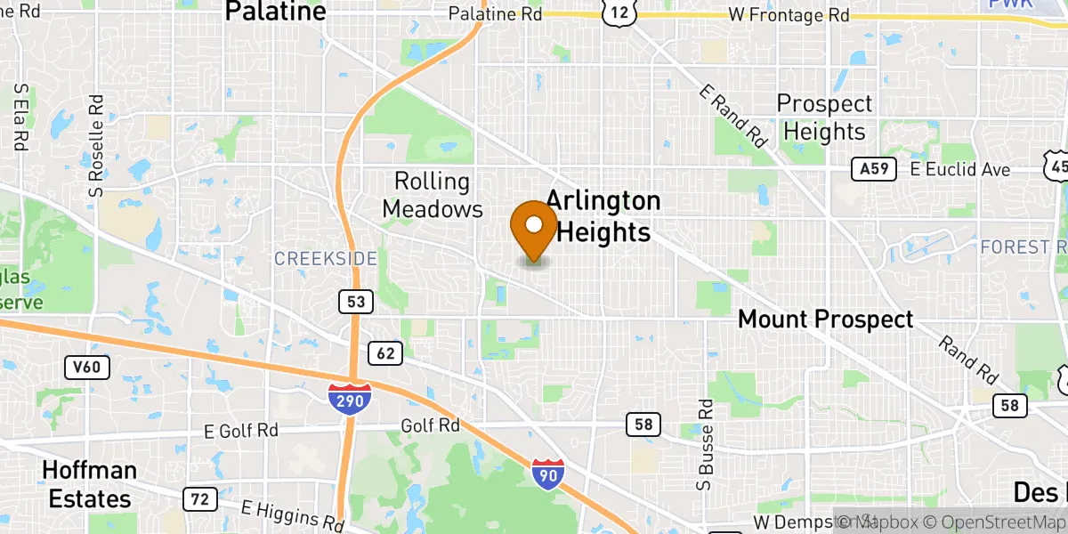  neighborhood map in Arlington Heights, IL