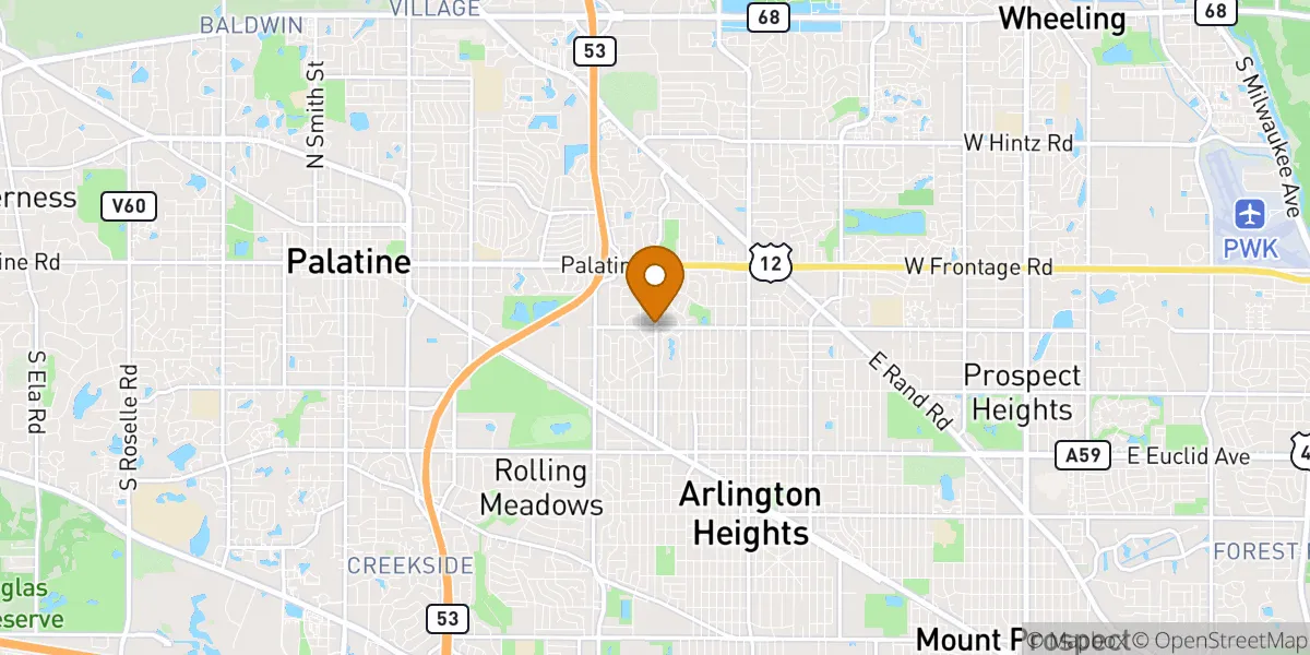  neighborhood map in Arlington Heights, IL